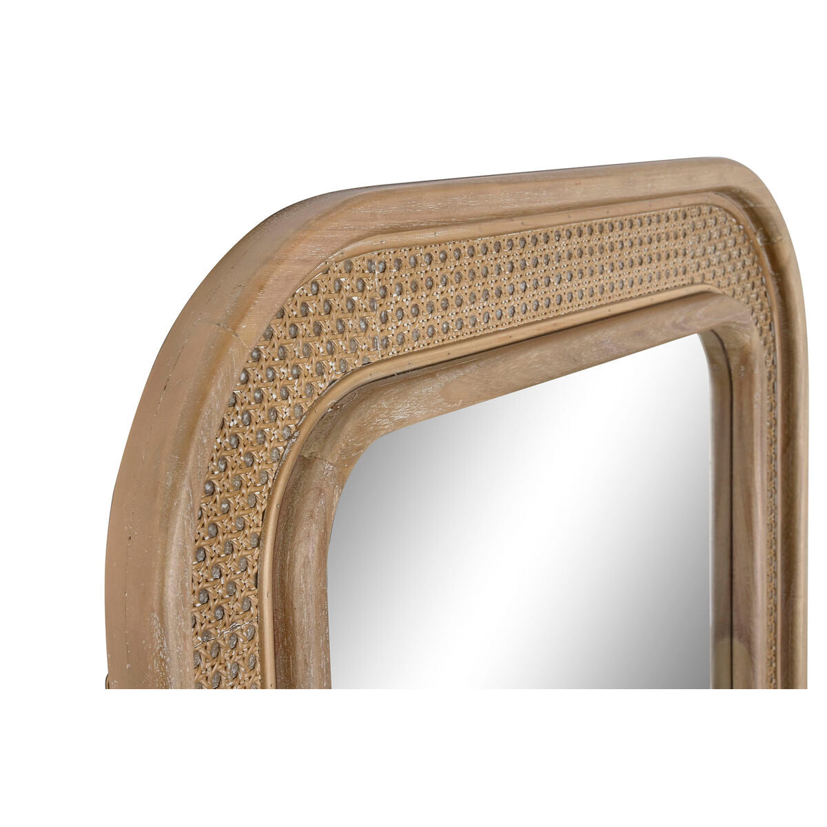 Wall mirror Home ESPRIT Natural Metal 76,5 x 5,5 x 172,5 cm