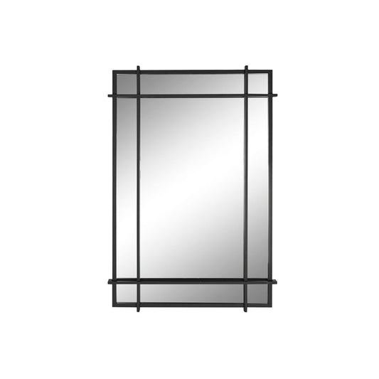 Wall mirror Home ESPRIT Black Crystal Iron Modern 65 x 6 x 95 cm