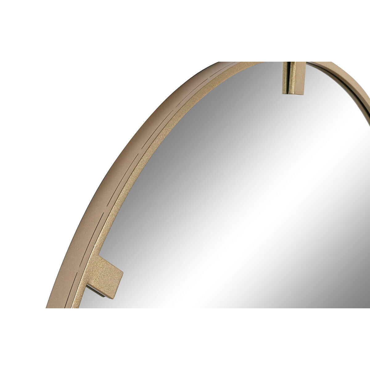 Wall mirror Home ESPRIT Golden Crystal Iron 122 x 4 x 122 cm