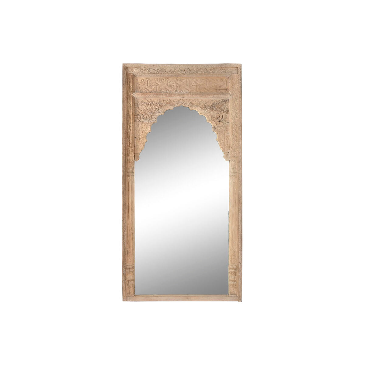 Wall mirror Home ESPRIT Brown Wood 102 x 11 x 203 cm