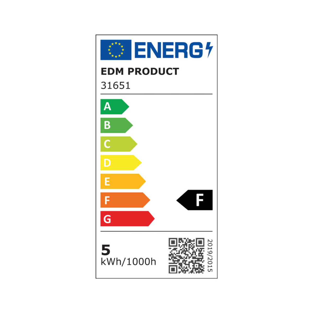 Built-in spotlight EDM Downlight 5 W F 380 lm (6400 K)