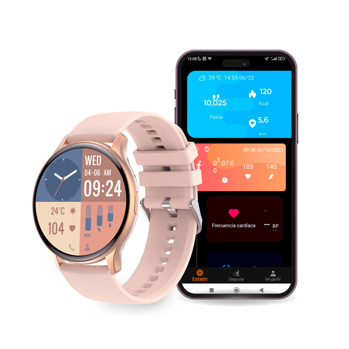 Smartwatch KSIX Core  Pink