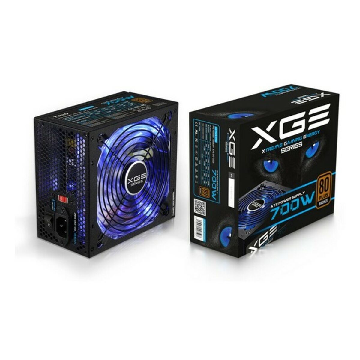 Gaming Power Supply TooQ TQXGEII-700SAP LED 700W Black