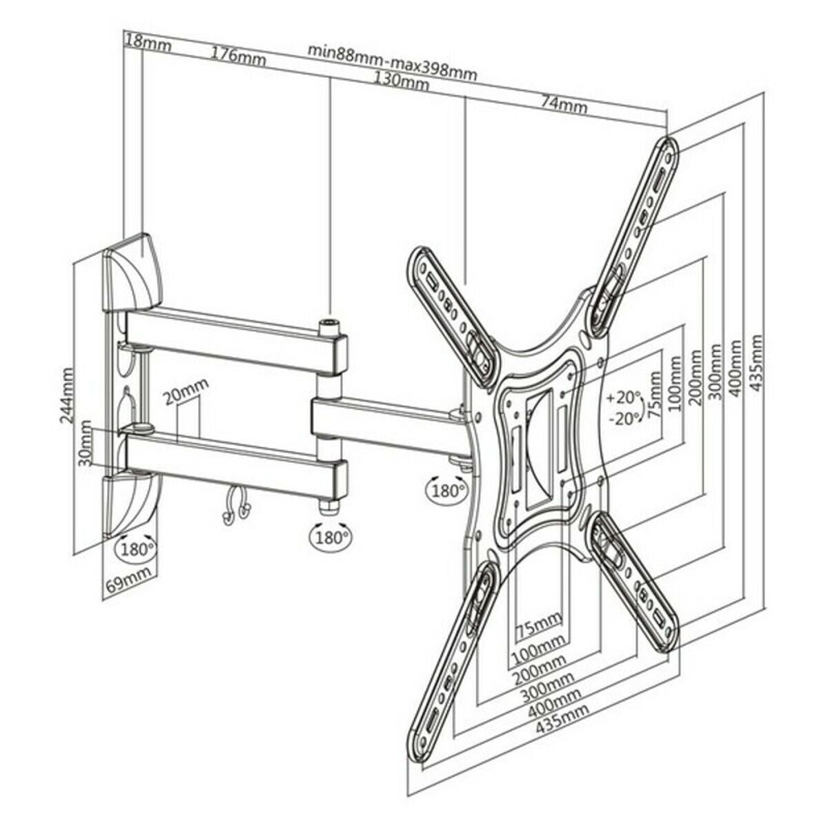 TV Mount TooQ LP6055TN-B 23"-55" Black