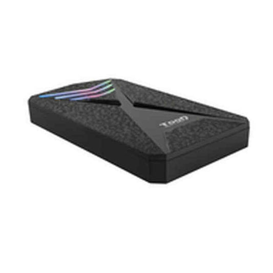 Hard drive case TooQ TQE-2550RGB 2,5" SATA USB 3.0/3.1 Black 2,5"