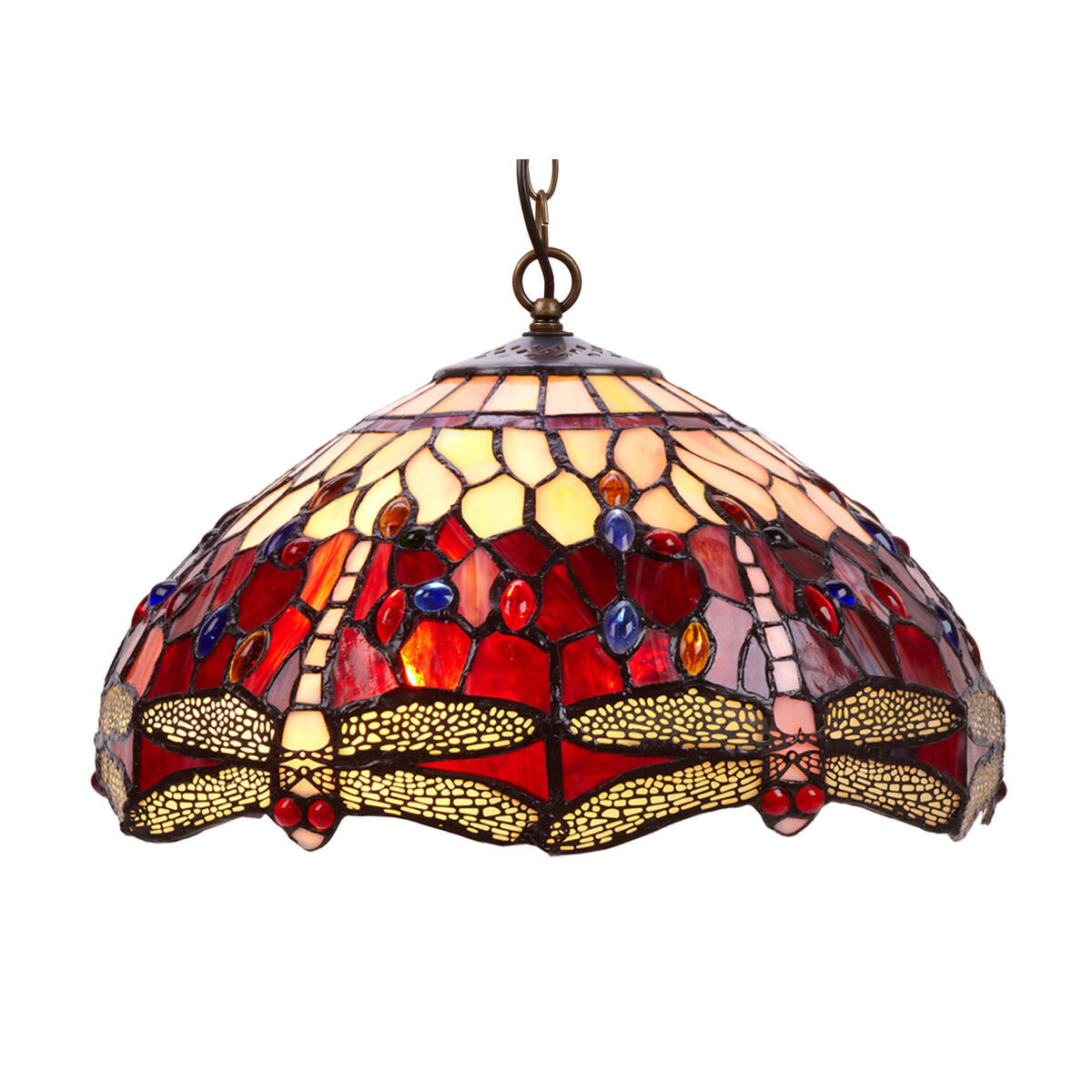 Ceiling Light Viro Belle Rouge Maroon Iron 60 W 40 x 125 x 40 cm