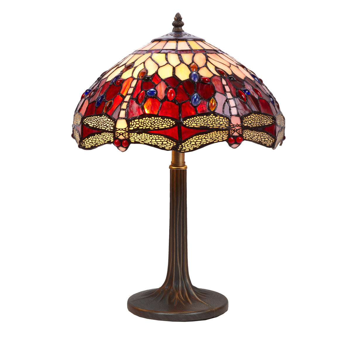 Desk lamp Viro Belle Rouge Red Zinc 60 W 40 x 62 x 40 cm