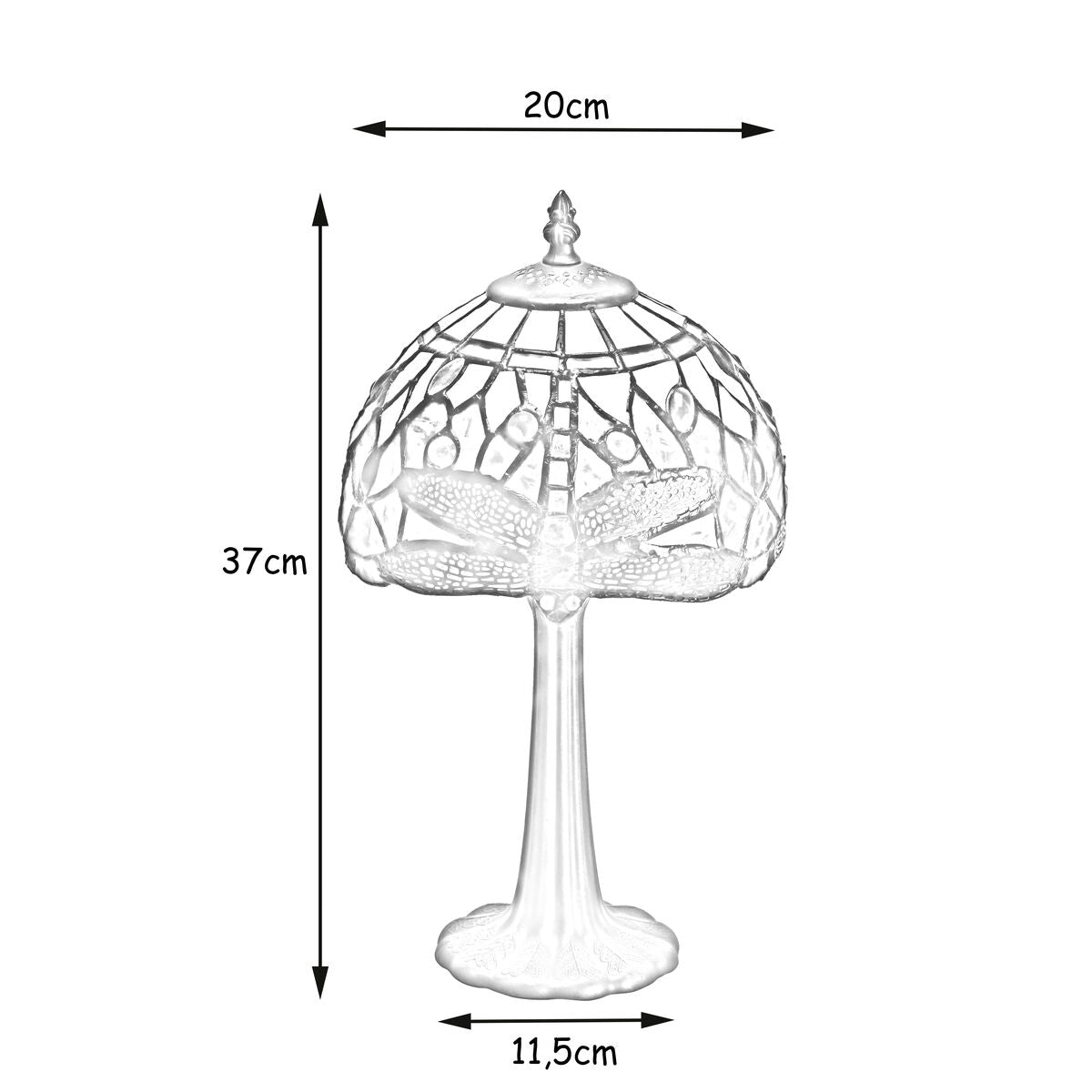 Desk lamp Viro Güell Red Zinc 60 W 20 x 37 x 20 cm