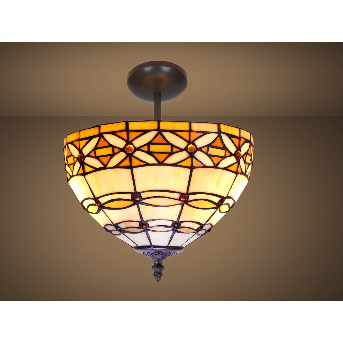 Ceiling Light Viro Marfíl Ivory Iron 60 W 30 x 45 x 30 cm