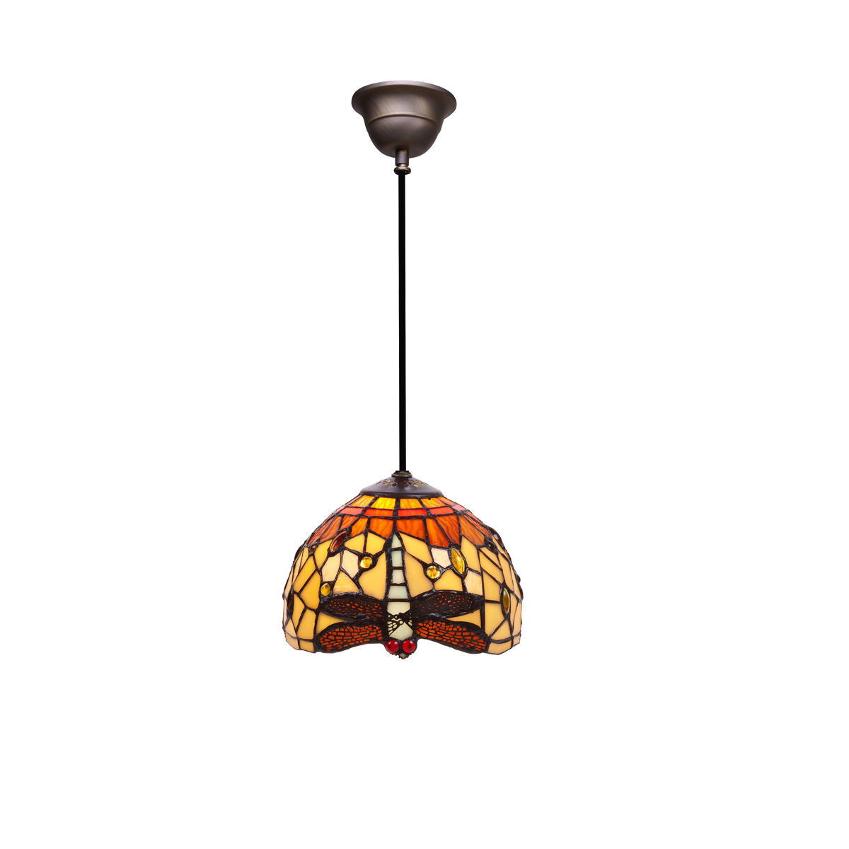 Ceiling Light Viro Belle Amber Amber Iron 60 W 20 x 125 x 20 cm