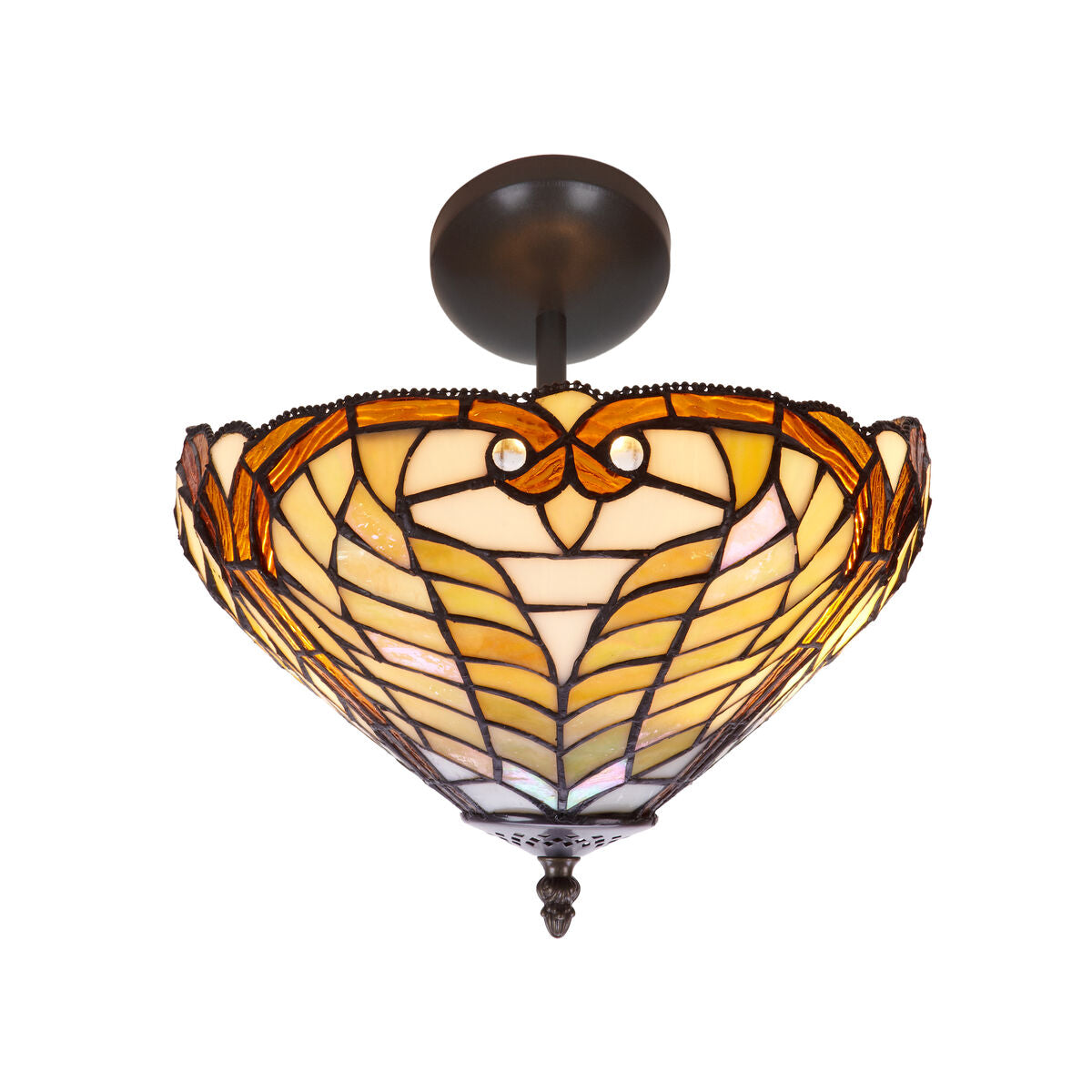 Ceiling Light Viro Dalí Amber Iron 60 W 30 x 45 x 30 cm