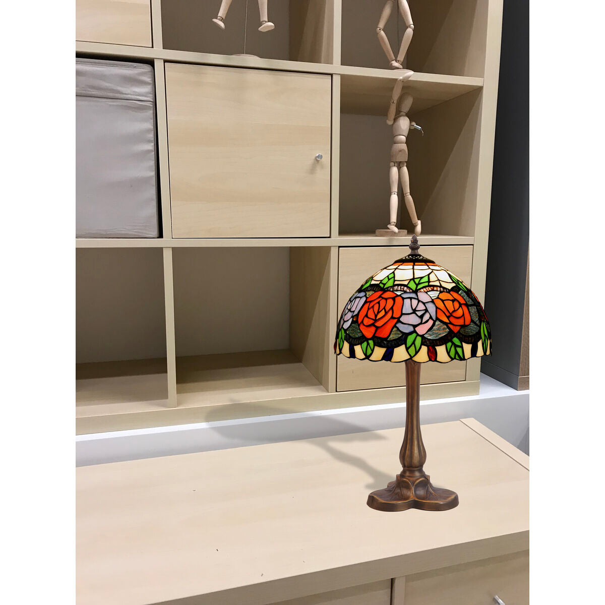 Desk lamp Viro Rosy Red Green Orange Zinc 60 W 20 x 37 x 20 cm