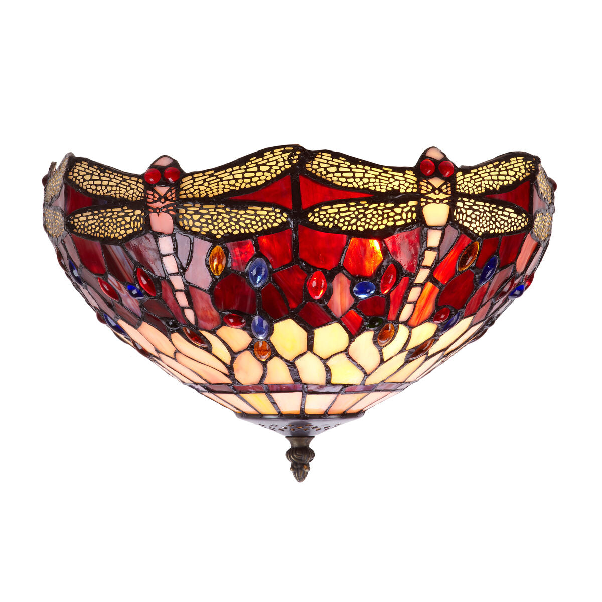 Ceiling Light Viro Belle Rouge Maroon Iron 60 W 40 x 30 x 40 cm