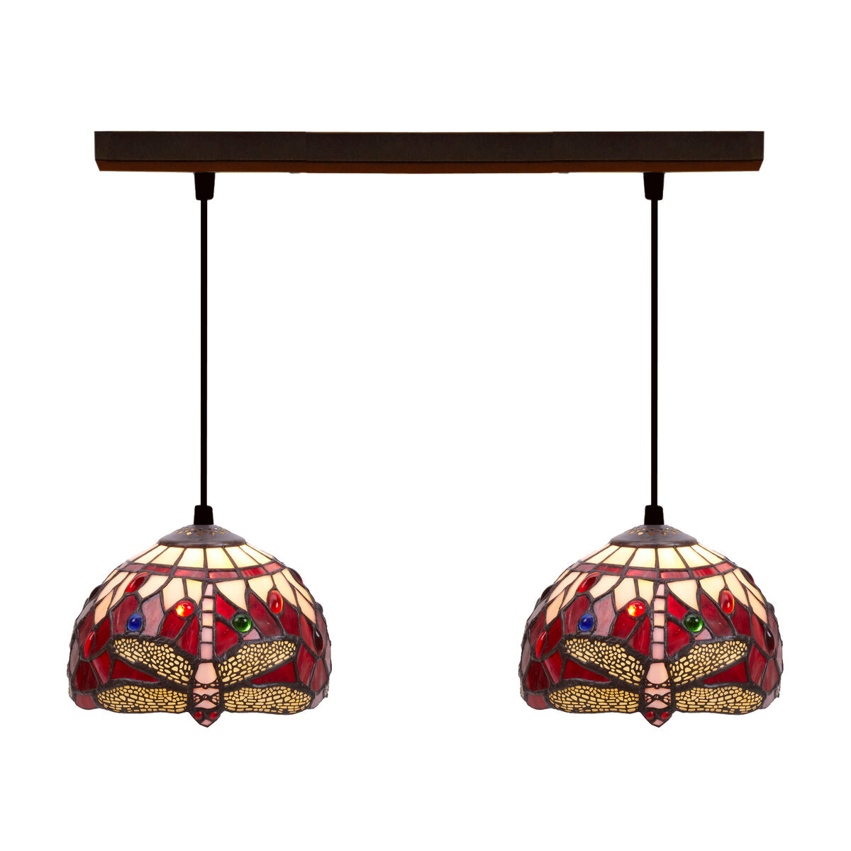 Ceiling Light Viro Red Iron 60 W 50 x 20 x 20 cm