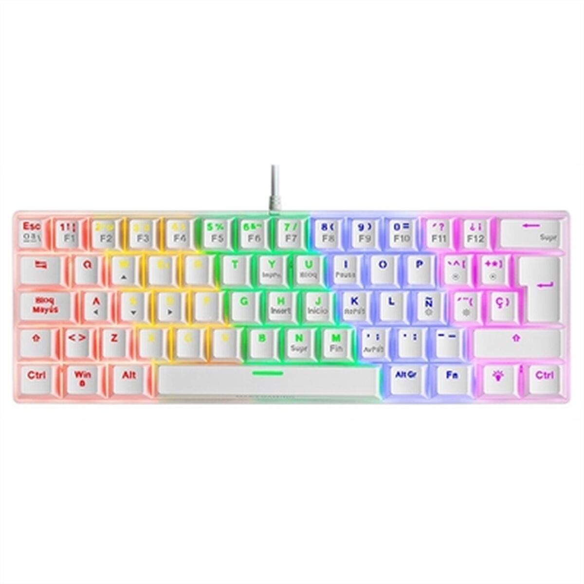 Keyboard Mars Gaming MK60WBRES