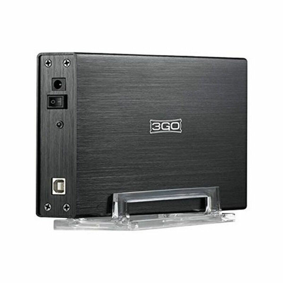 Housing for Hard Disk 3,5" USB 3GO Black 3,5"