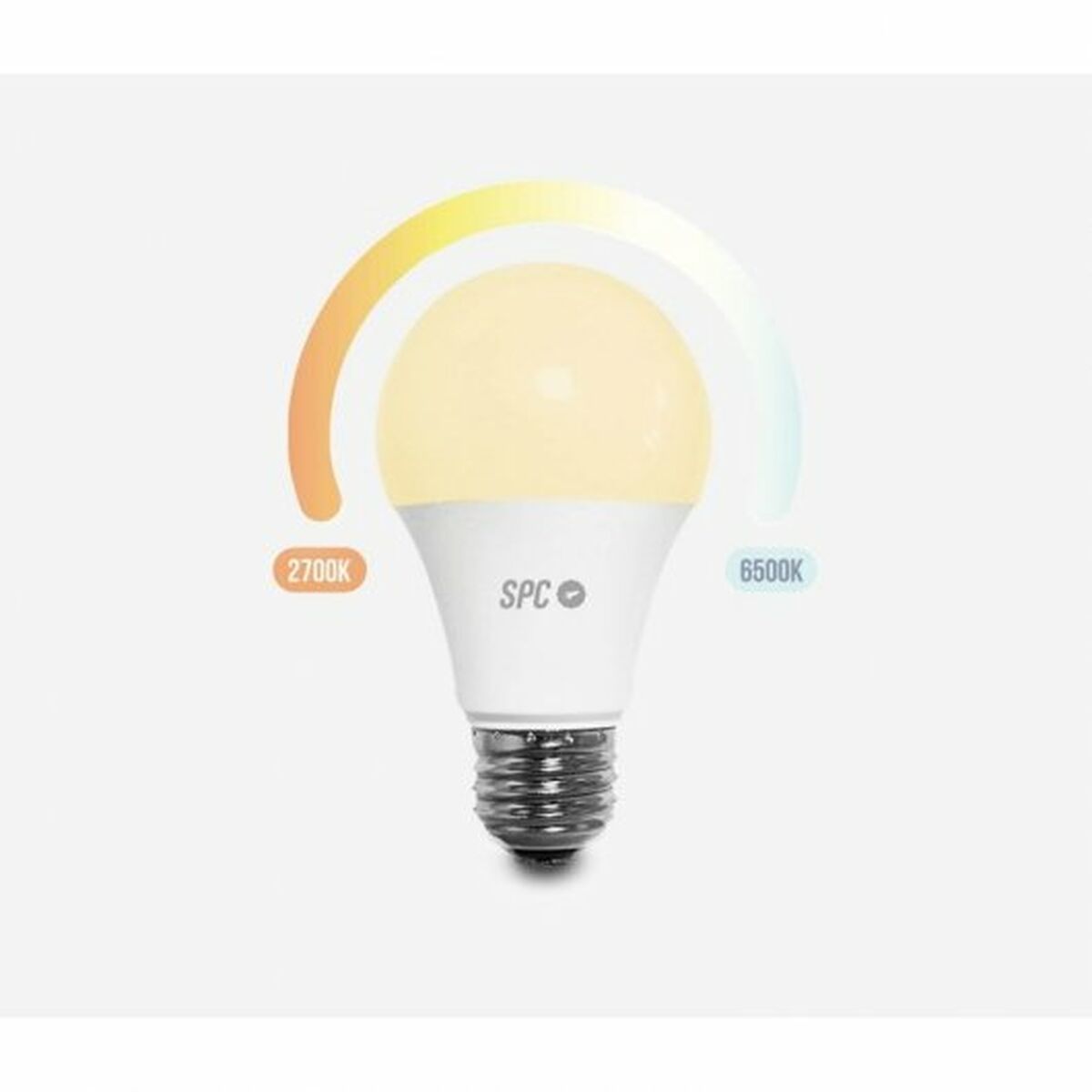 Smart Light bulb SPC Aura 800 Wifi 10 W E27 75 W Multicolour E27 800 lm (2700 K) (6500 K) 2700K - 6500K