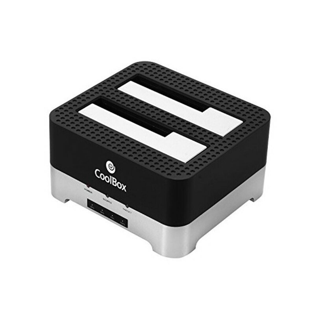 External Box CoolBox COO-DUPLICAT2 2,5"-3,5" SATA USB 3.0 Black Black/Silver USB 3.0 SATA