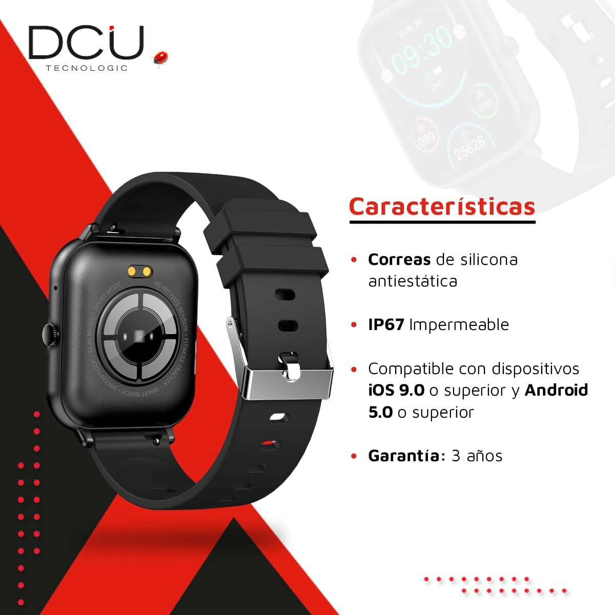 Smartwatch DCU 34157025 1,83" Black