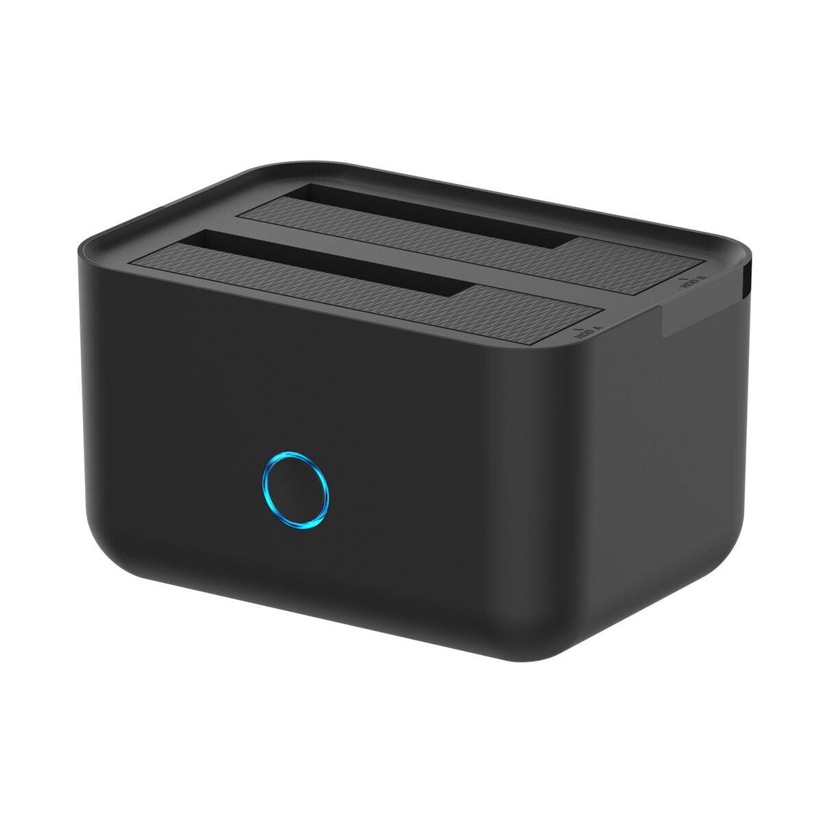 Dual Dock Station Aisens EASDS-D01B Black USB USB 3.0 USB-A