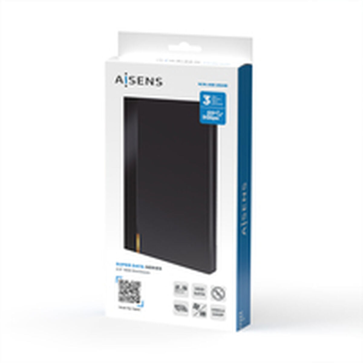 Hard drive case Aisens Black 2,5"