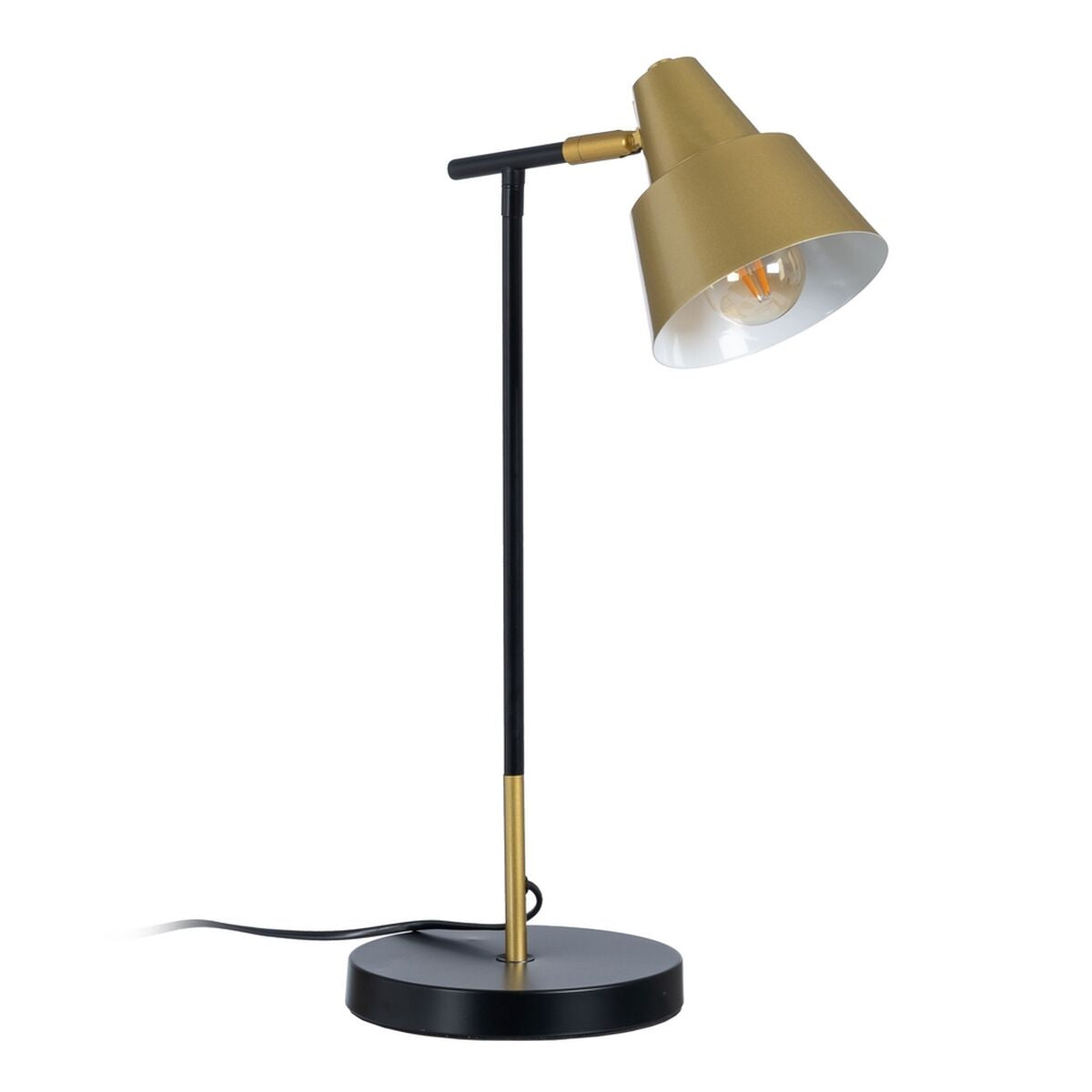 Desk lamp Black Golden Metal Iron 40 W 220 V 240 V 220 -240 V 31 x 31 x 52 cm