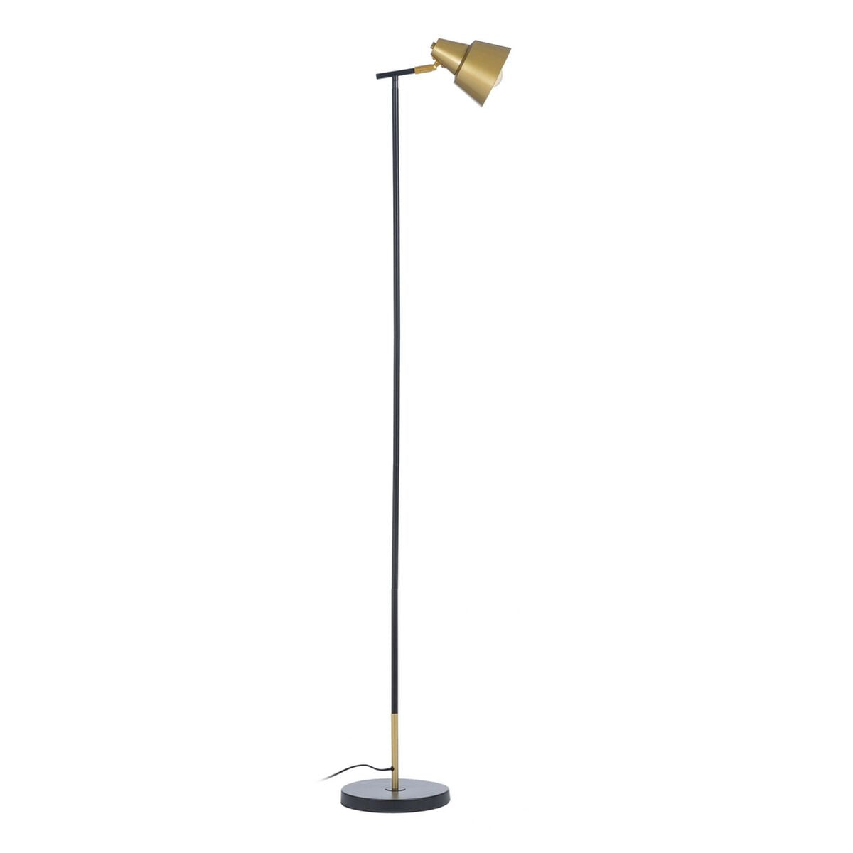 Floor Lamp 28 x 28 x 150 cm Black Golden Metal