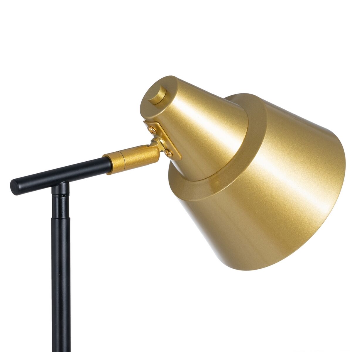 Floor Lamp 28 x 28 x 150 cm Black Golden Metal