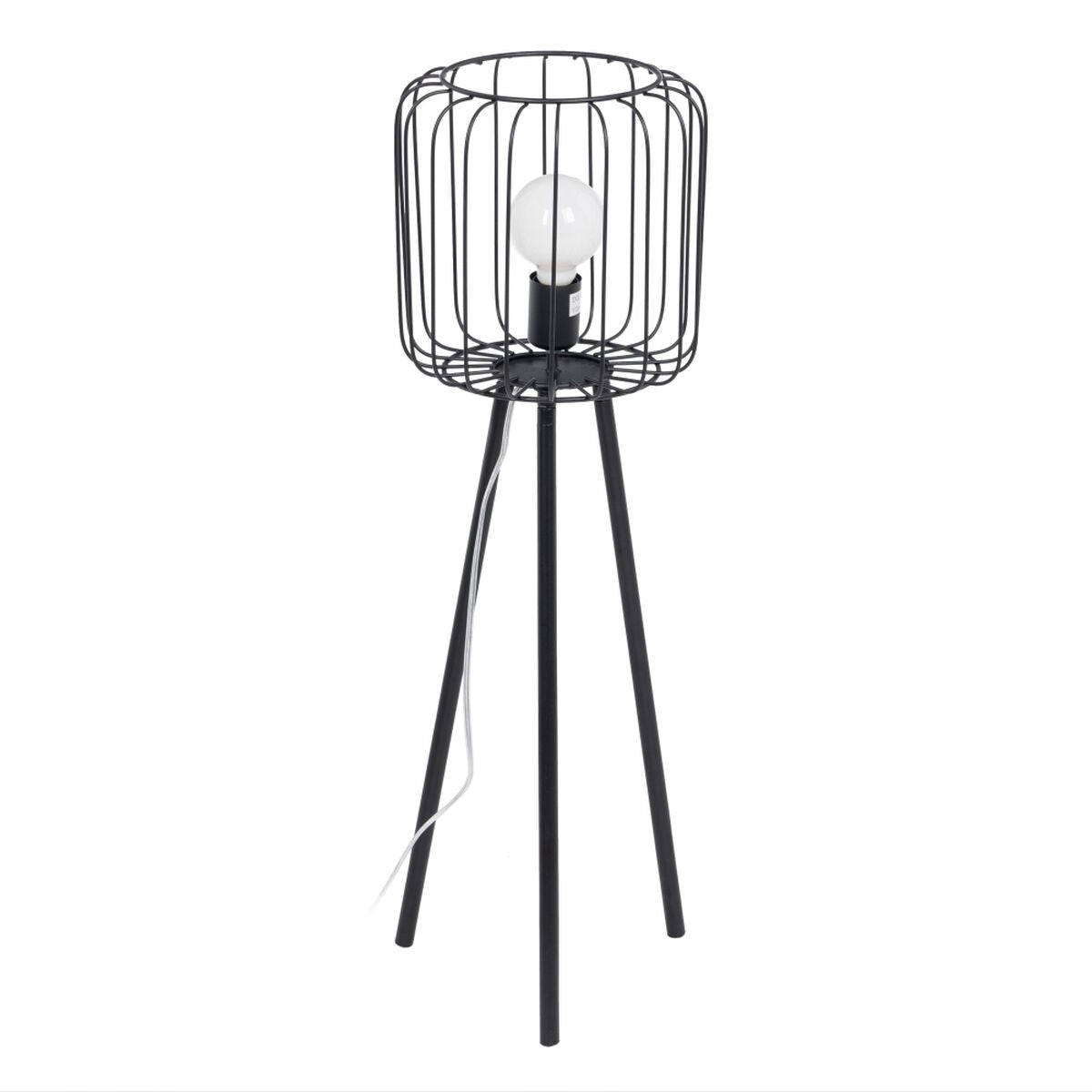 Floor Lamp Black Metal 25 x 25 x 80 cm