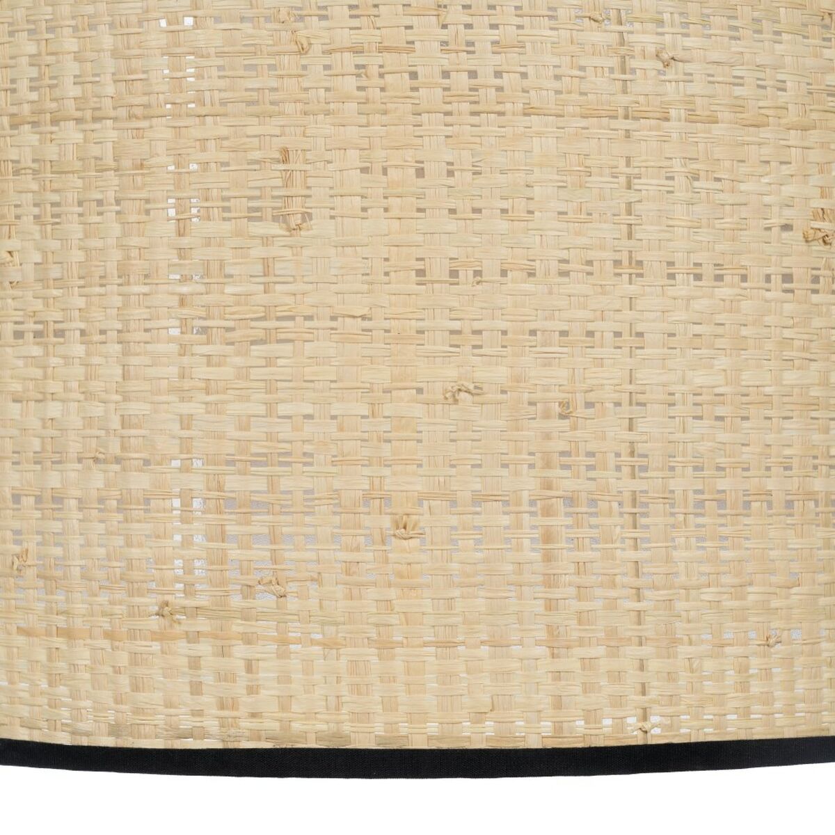 Ceiling Light Black Natural Raffia Iron Plastic 220-240 V 35 x 35 x 24 cm