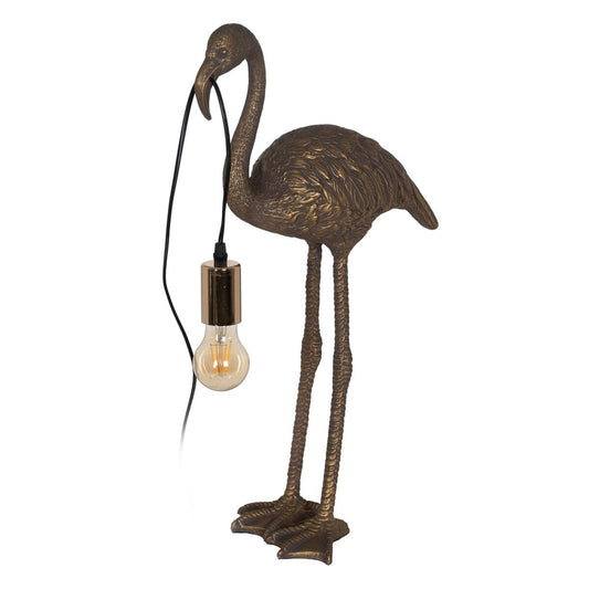 Desk lamp Flamingo Golden Polyresin 40 W 220-240 V 37 x 19 x 59 cm