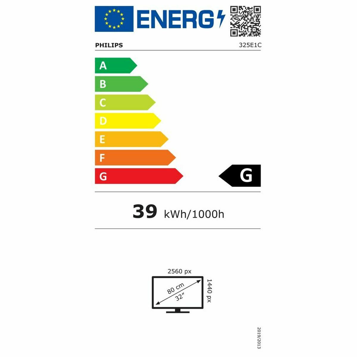 Monitor Philips 325E1C/00 31,5" Quad HD 75 Hz