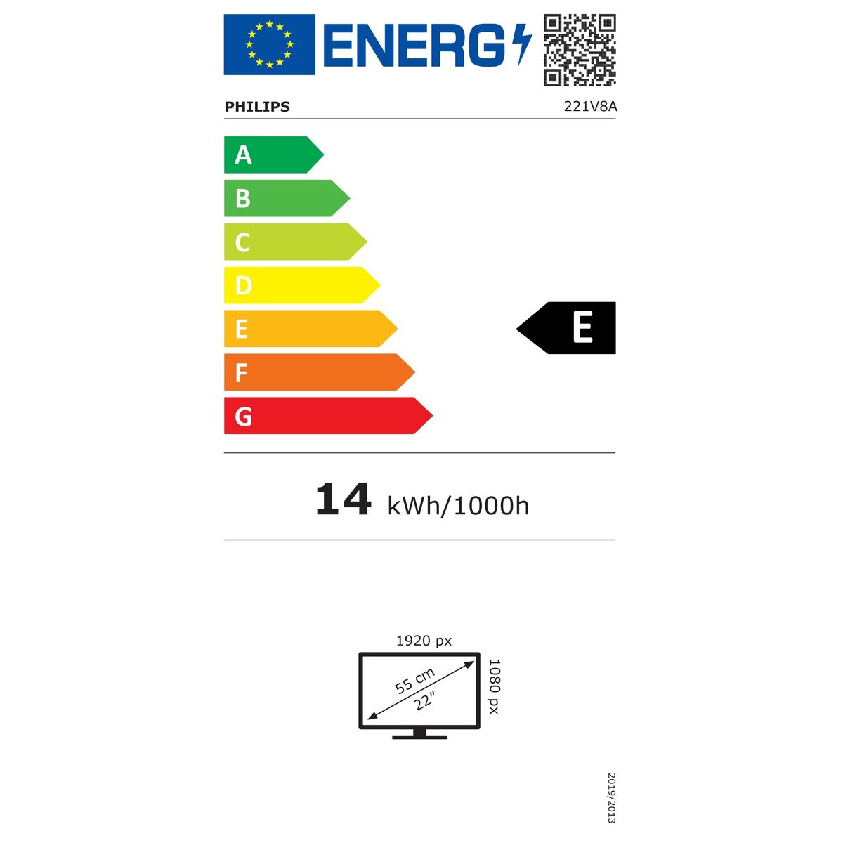 Monitor Philips 221V8A/00 Full HD 75 Hz