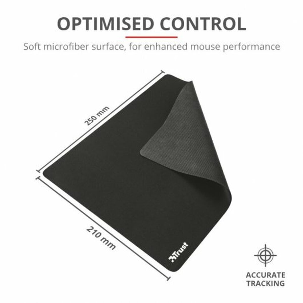 Mouse Mat Trust 24193 Black