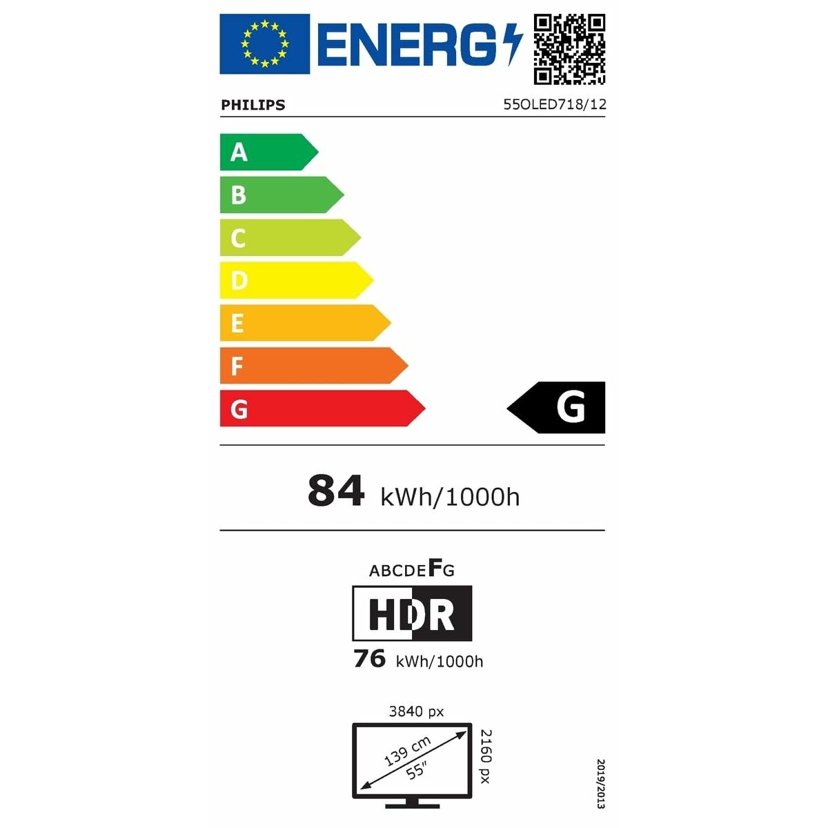 Smart TV Philips 55OLED718 55" 4K Ultra HD OLED AMD FreeSync