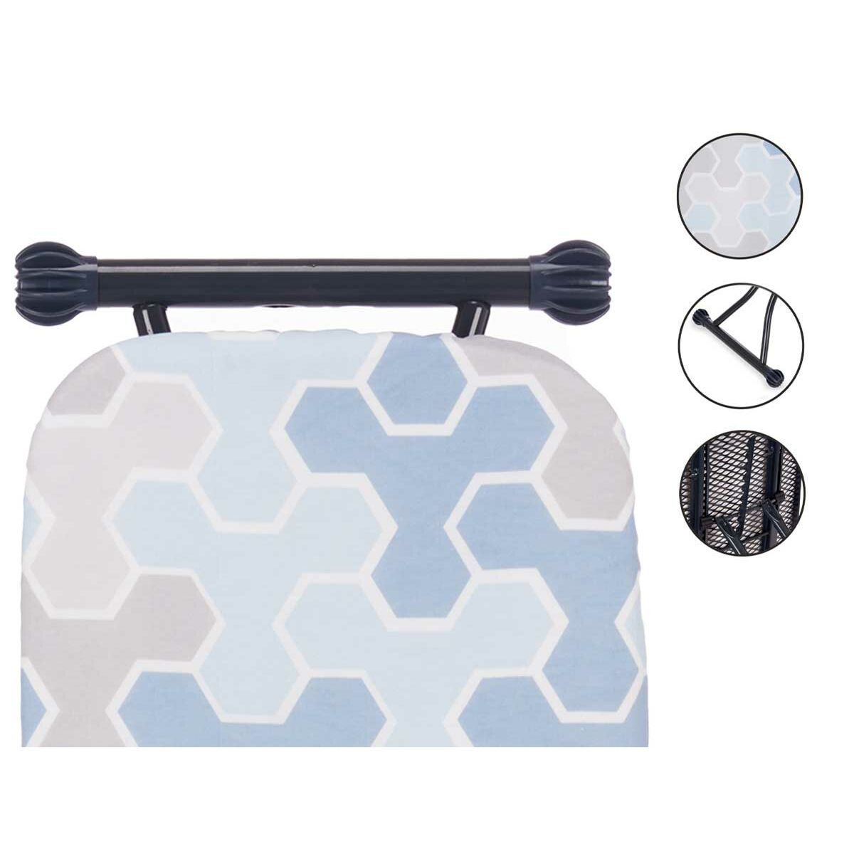 Ironing board Blue Beige Metal Abstract 110 x 34 x 84 cm (4 Units)