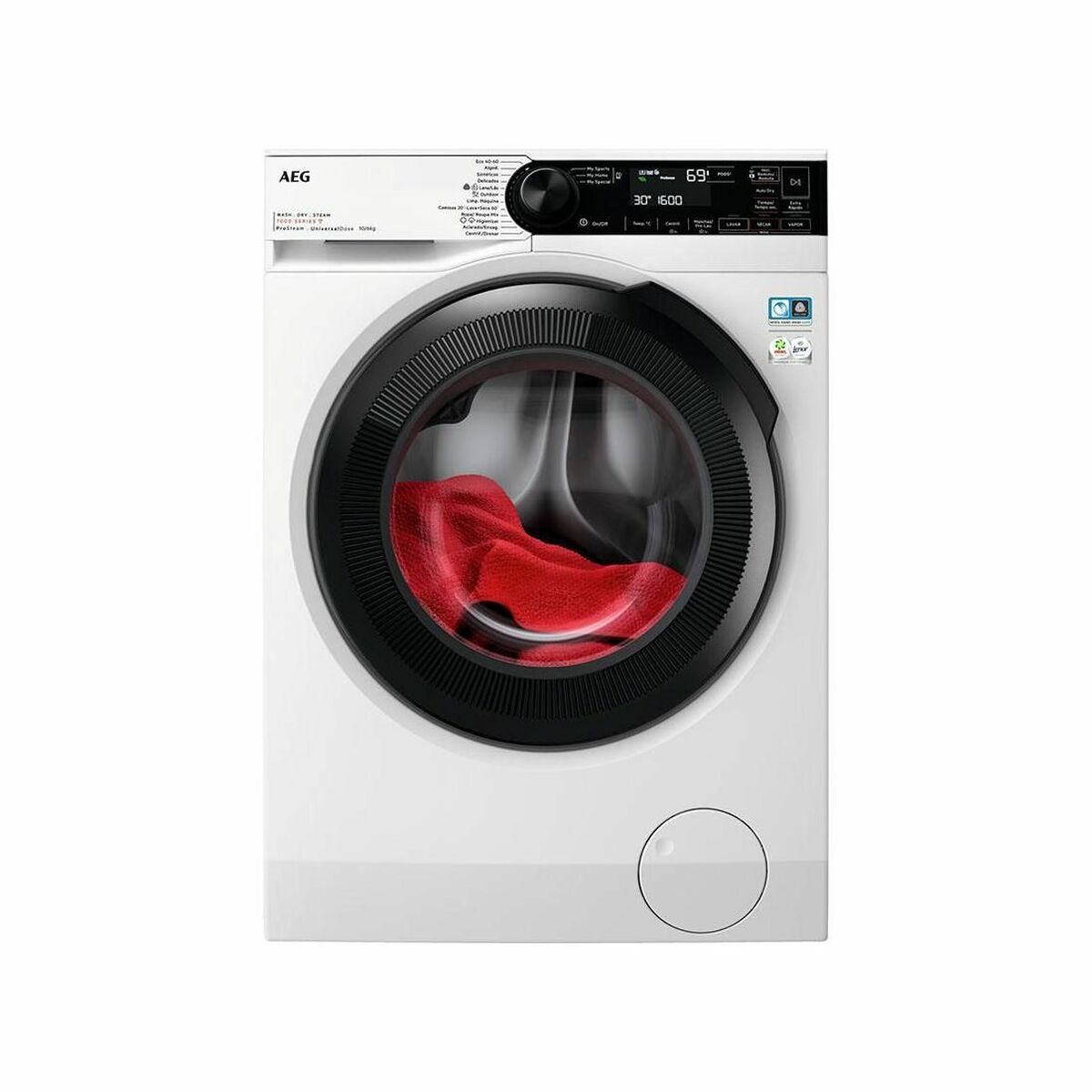 Washer - Dryer AEG LWR7316O4O White 1600 rpm