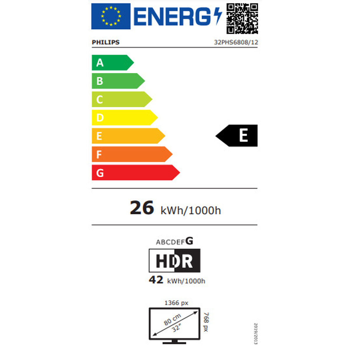 Smart TV Philips 32PHS6808/12 HD LED HDR Dolby Digital