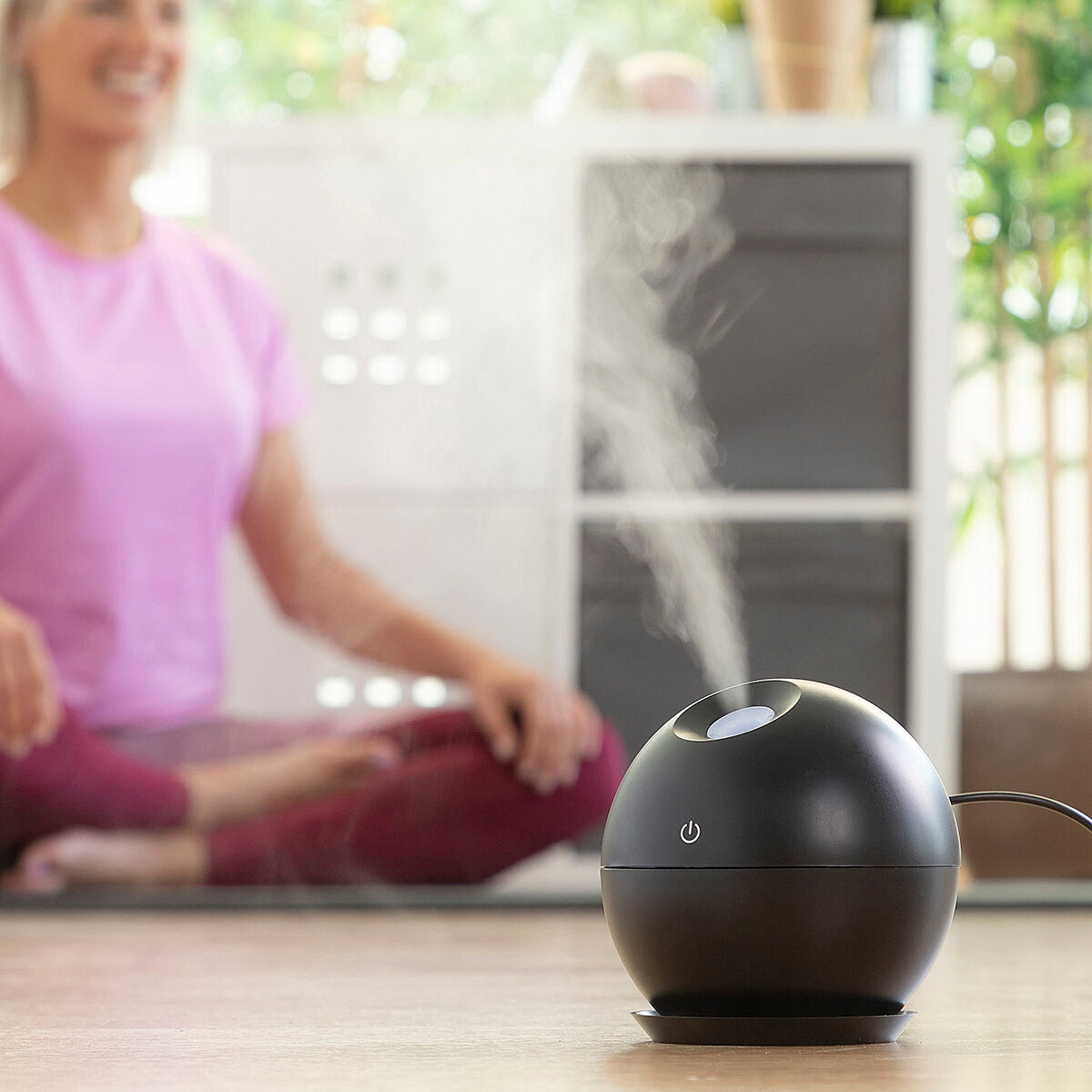 Mini Humidifier Scent Diffuser Black InnovaGoods