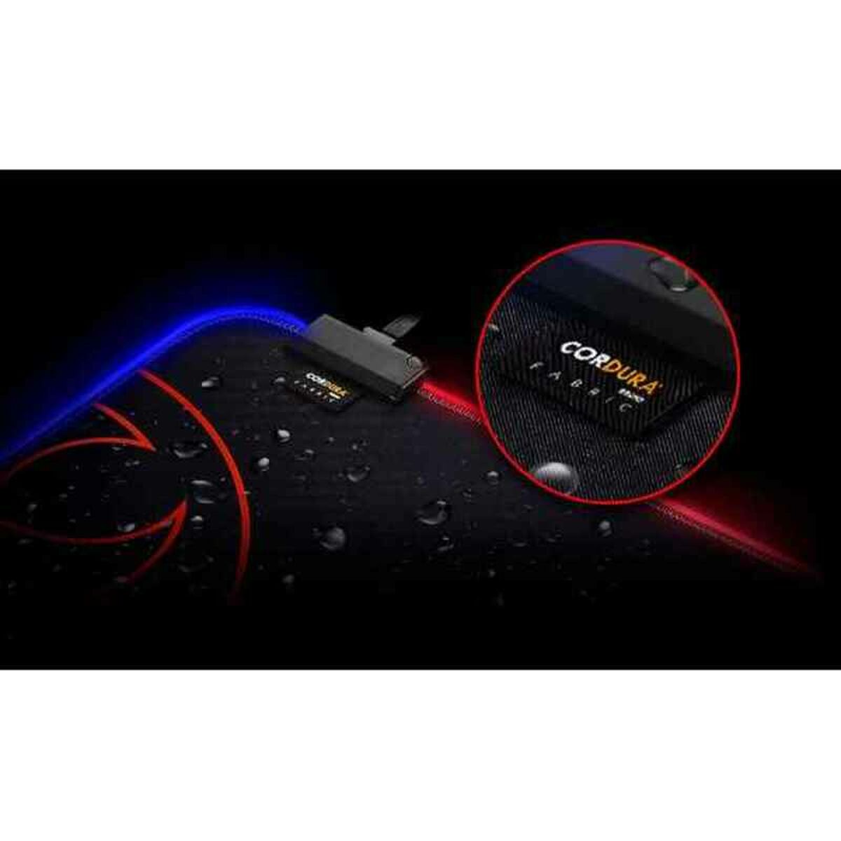 Gaming Mat with LED Illumination RGB XPG 75260017 Black Corduroy