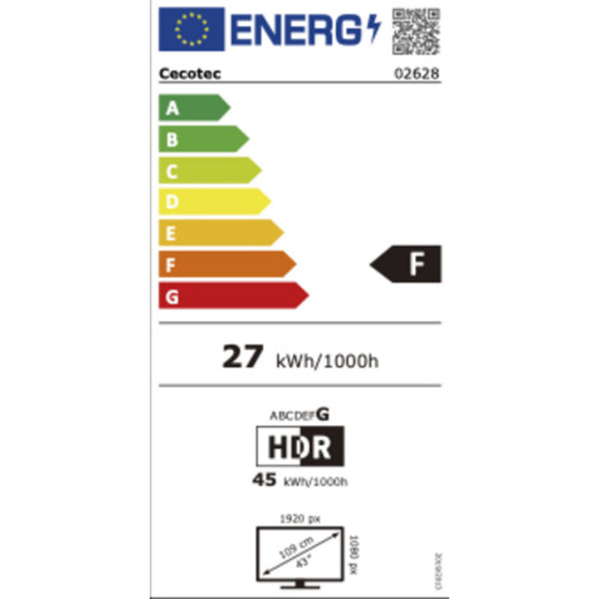 Smart TV Cecotec VQU20043 4K Ultra HD 43" LED QLED